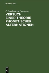 Versuch einer Theorie phonetischer Alternationen_cover