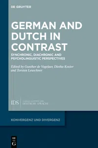 German and Dutch in Contrast_cover