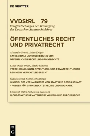 Öffentliches Recht und Privatrecht