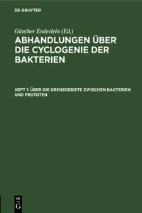 Über die Grenzgebiete zwischen Bakterien und Prototen_cover