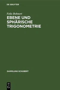 Ebene und sphärische Trigonometrie_cover