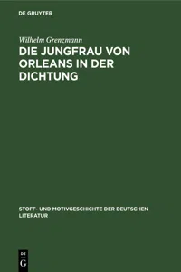 Die Jungfrau von Orleans in der Dichtung_cover