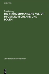 Die frühgermanische Kultur in Ostdeutschland und Polen_cover