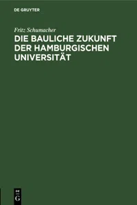 Die bauliche Zukunft der Hamburgischen Universität_cover