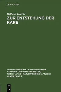 Zur Entstehung der Kare_cover