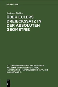Über Eulers Dreieckssatz in der absoluten Geometrie_cover
