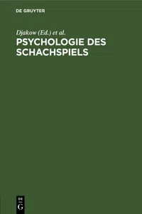 Psychologie des Schachspiels_cover