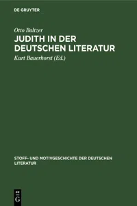 Judith in der deutschen Literatur_cover