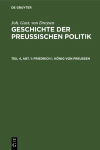 Friedrich I. König von Preußen_cover