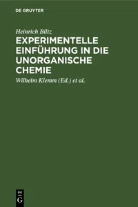 Experimentelle Einführung in die unorganische Chemie_cover