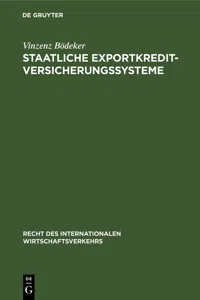 Staatliche Exportkreditversicherungssysteme_cover