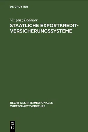 Staatliche Exportkreditversicherungssysteme