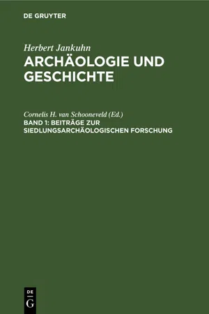 Beiträge zur siedlungsarchäologischen Forschung