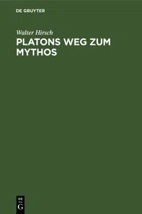 Platons Weg zum Mythos_cover