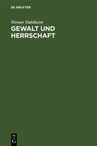 Gewalt und Herrschaft_cover