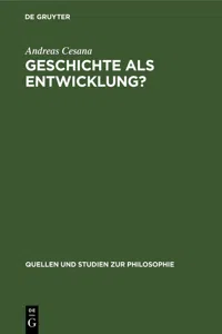 Geschichte als Entwicklung?_cover