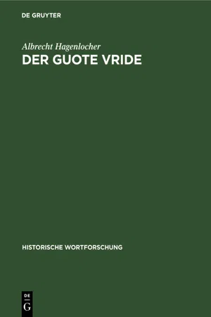 Der guote vride