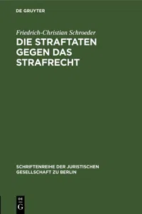 Die Straftaten gegen das Strafrecht_cover