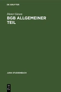 BGB Allgemeiner Teil_cover