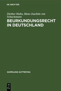 Beurkundungsrecht in Deutschland_cover