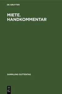 Miete. Handkommentar_cover