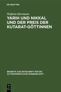 Yarih und Nikkal und der Preis der Kutarat-Göttinnen_cover