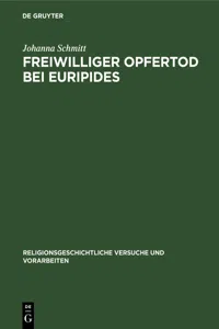 Freiwilliger Opfertod bei Euripides_cover