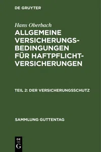 Der Versicherungsschutz_cover