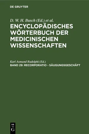 Recorporatio - Säugungsgeschäft