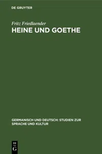 Heine und Goethe_cover