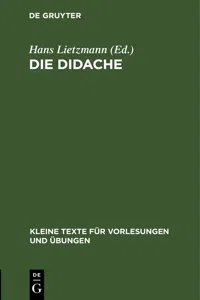 Die Didache_cover