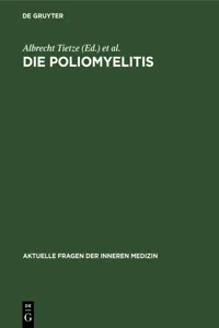 Die Poliomyelitis_cover