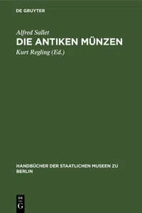 Die antiken Münzen_cover