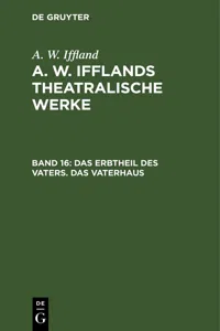 Das Erbtheil des Vaters. Das Vaterhaus_cover