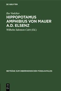 Hippopotamus amphibius von Mauer a.d. Elsenz_cover