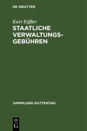 Staatliche Verwaltungsgebühren