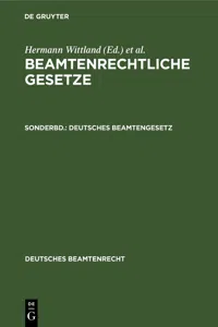 Deutsches Beamtengesetz_cover