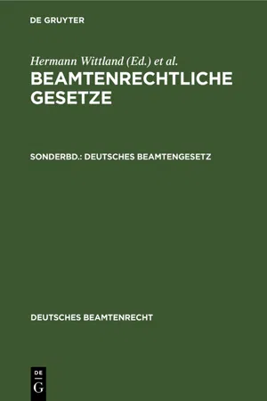 Deutsches Beamtengesetz