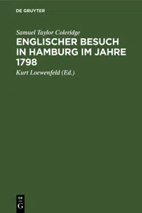 Englischer Besuch in Hamburg im Jahre 1798_cover