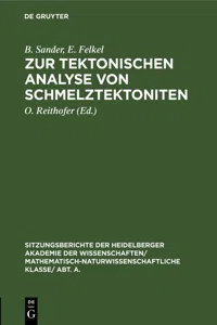 Zur tektonischen Analyse von Schmelztektoniten_cover