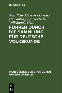 Führer durch die Sammlung für deutsche Volkskunde_cover