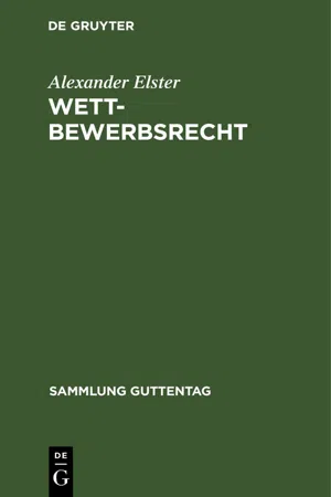 Wettbewerbsrecht