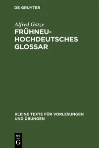 Frühneuhochdeutsches Glossar_cover