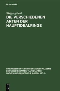 Die verschiedenen Arten der Hauptidealringe_cover