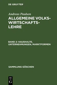 Haushalte, Unternehmungen, Marktformen_cover