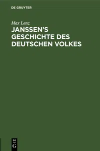 Janssen's Geschichte des deutschen Volkes_cover