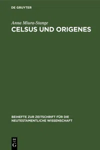 Celsus und Origenes_cover