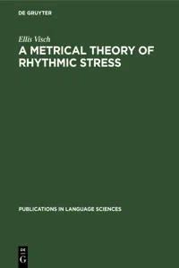 A Metrical Theory of Rhythmic Stress_cover