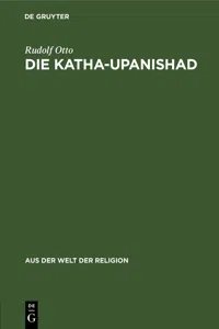 Die Katha-Upanishad_cover