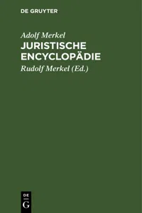 Juristische Encyclopädie_cover